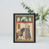 レディーアウジェルナイトAガーランド14世紀 ポストカード (スタンド正面)