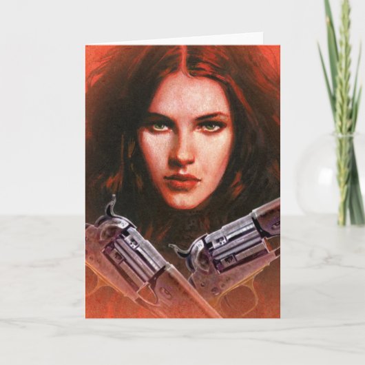 レディーアウトローグリーティングカード カード (正面)