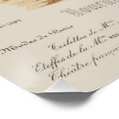 レディーアットザパリビーチヴィンテージアドファッション ポスター (コーナー)