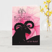 レディーアリー誕生日3月21日～4月19日 カード (黄色い花)