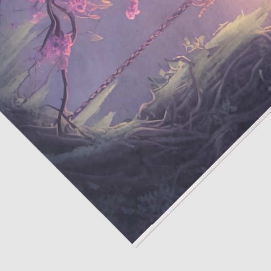 レディーアルフローラフォレストポートレートの女性が座っている 薄葉紙 (詳細)