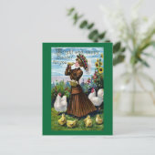 レディーアンドチキンズヴィンテージイースター シーズンポストカード (スタンド正面)