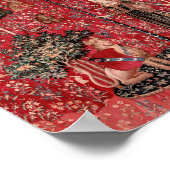 レディーアンドユニコーン中世タペストリーTouch ポスター (角)