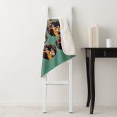 レディーイエロードレス狩りさくらんぼ花輪 シェルパブランケット (インサイチュ)