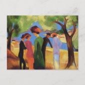 レディーイングリーンジャケットマ威厳があるック ポストカード (正面)