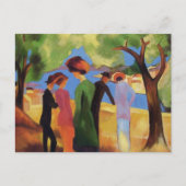 レディーイングリーンジャケットマ威厳があるック ポストカード (正面)