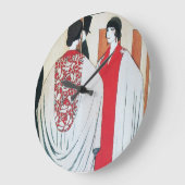 レディーインザ鏡アールデコファッション ラージ壁時計 (傾斜)