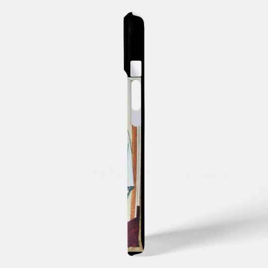 レディーインザ鏡アールデコ美しいファッション Case-Mate iPhoneケース (裏面 / 左)