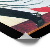 レディーインザ鏡,アールデコ美しいファッション ポスター (角)