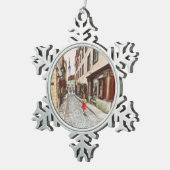 レディーインタリンエストニア スノーフレークピューターオーナメント (右)