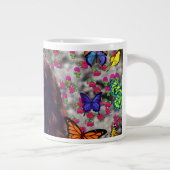 レディーインバタフライ – ブリタニースパニエル犬ドッグ ジャンボコーヒーマグカップ (右)