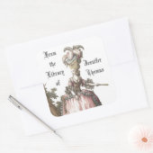 レディーインピンクブックプレートシール スクエアシール (封筒)