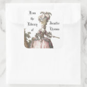 レディーインピンクブックプレートシール スクエアシール (バッグ)