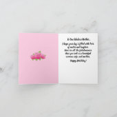 レディーインホワイトアフリカアメリカ誕生日カード カード (内部)