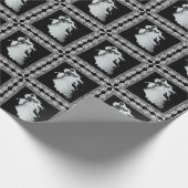 レディーインホワイト幽霊ハロウィーン ラッピングペーパー (角)