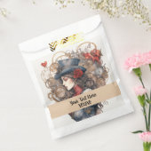 レディーインレッドバレンタインキススチームパンクウォーターカラー フェイバーバッグ (封をした状態)