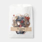 レディーインレッドバレンタインキススチームパンクウォーターカラー フェイバーバッグ (正面)