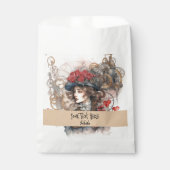 レディーインレッドバレンタインキススチームパンクウォーターカラー フェイバーバッグ (正面)