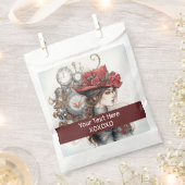 レディーインレッドバレンタインキススチームパンクウォーターカラー フェイバーバッグ (クリップ留めされた状態)