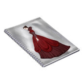 レディーインレッドポスタービッグはがきトランプ ノートブック (右側)