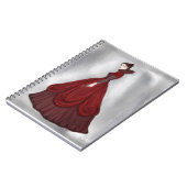 レディーインレッドポスタービッグはがきトランプ ノートブック (左側)