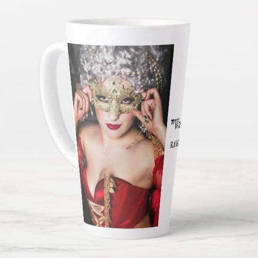 レディーインレッドマグバージニア州バラコレクション カフェラテマグ (左アングル)