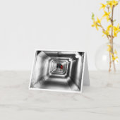 レディーインレッド – カー空白のド カード (黄色い花)