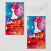 レディーイン赤,美しい,サロン,スパ,メイクアップアーティスト 名刺 (正面/裏面)