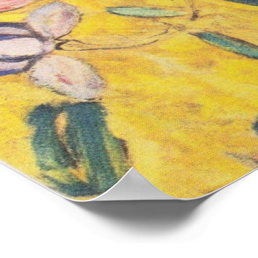 レディーウィズファン – グスタフクリムト ポスター (角)