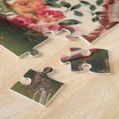 レディーウィズブックヴィンテージスケッチファンタジー童話 ジグソーパズル (側面)