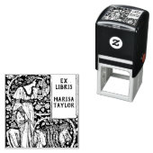 レディーウィズライオン蔵書票 セルフインキングスタンプ (インサイチュ)