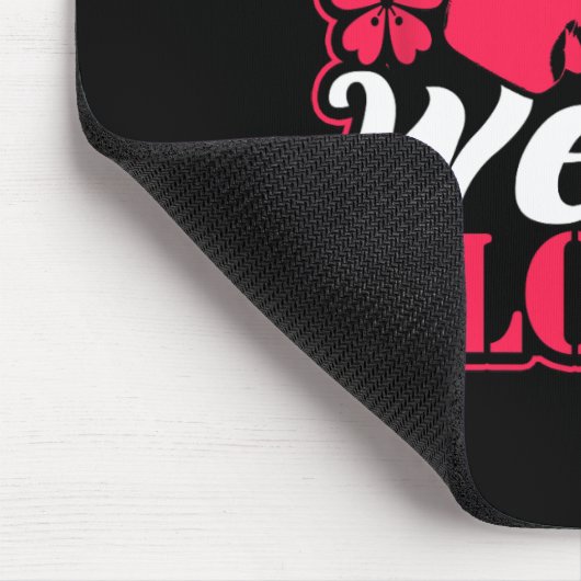 レディーウェアボクシンググローブファイティングジムウィメンズフィッツ マウスパッド (コーナー)