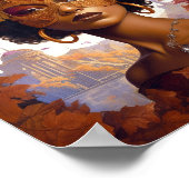 レディーウェア・マスク・ブラック・ファンタジー・アート ポスター (角)