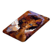 レディーウェア・マスク・ブラック・ファンタジー・アート マグネット (左側)