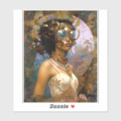 レディーウェージングルブラックファンタジーSci-Fi シール (シート)