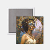 レディーウェージングルブラックファンタジーSci-Fi マグネット (正面/裏面)