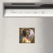 レディーウェージングルブラックファンタジーSci-Fi マグネット (インサイチュ (食洗機))