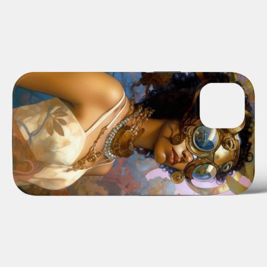 レディーウェージングルブラックファンタジーSci-Fi Case-Mate iPhoneケース (裏面 (横))