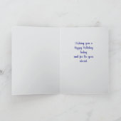 レディーウーマンフェミニンピンクの羽美しい カード (内部)