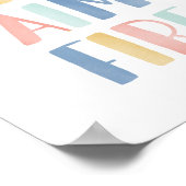 レディーエイムファイアおもしろいバスルームプリント ポスター (角)