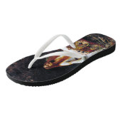 レディーオブシャロオンボートウォーターハウスアートビーチサンダル ビーチサンダル (アングル)