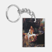 レディーオブシャロオンボートJ.W.ウォーターハウスファインアート キーホルダー (正面左)