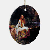 レディーオブシャロオンボートJ.W.ウォーターハウスファインアート セラミックオーナメント (右)