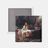 レディーオブシャロオンボートJ.W.ウォーターハウスファインアート マグネット (正面/裏面)