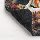 レディーオブシャロオンボートJWウォーターハウスファインアート マウスパッド (コーナー)