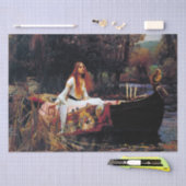 レディーオブシャロオンボートJWウォーターハウスファインアート 薄葉紙 (クラフト)