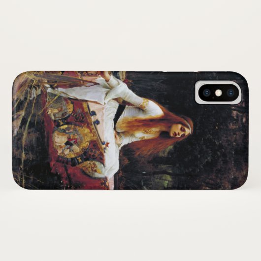 レディーオブシャロオンボートJWウォーターハウスファインアート Case-Mate iPhoneケース (裏面(横))