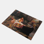 レディーオブシャロットウォーターハウス ドアマット (アングル)