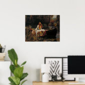 レディーオブシャロットバイウォーターハウス ポスター (ホームオフィス)