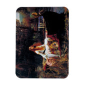 レディーオブシャロットボートJWウォーターハウスロマンティックアート マグネット (縦)